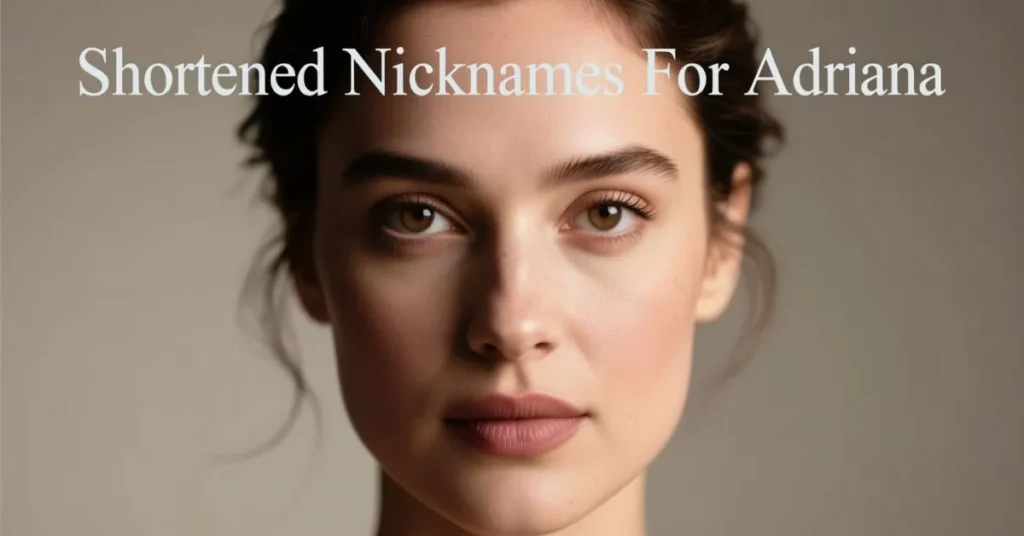 Shortened Nicknames For Adriana 