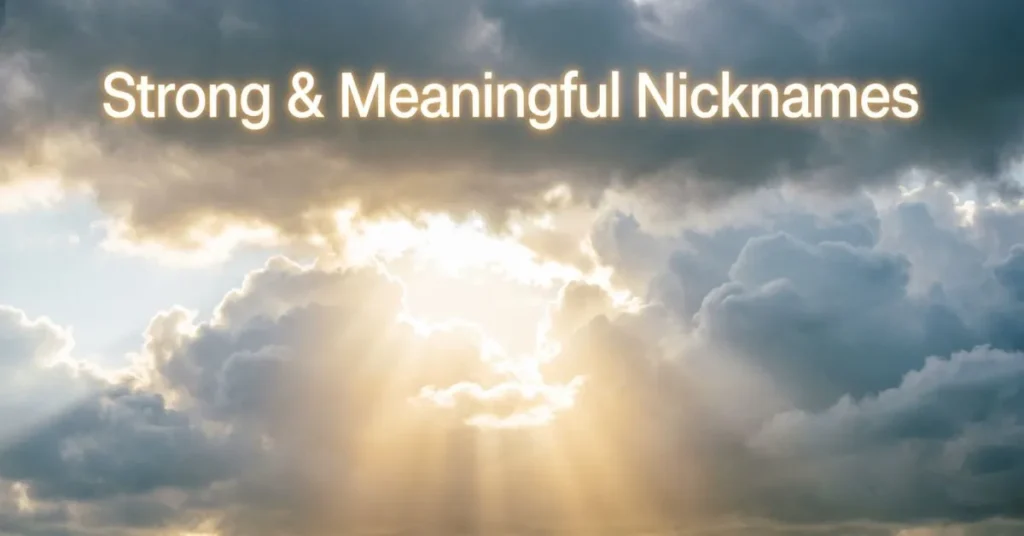 Strong & Meaningful Nicknames