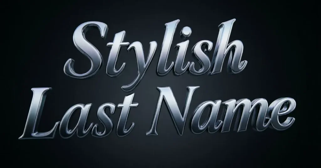 Stylish Last Name