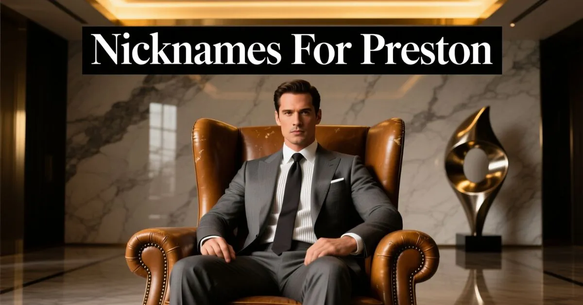 Nicknames For Preston