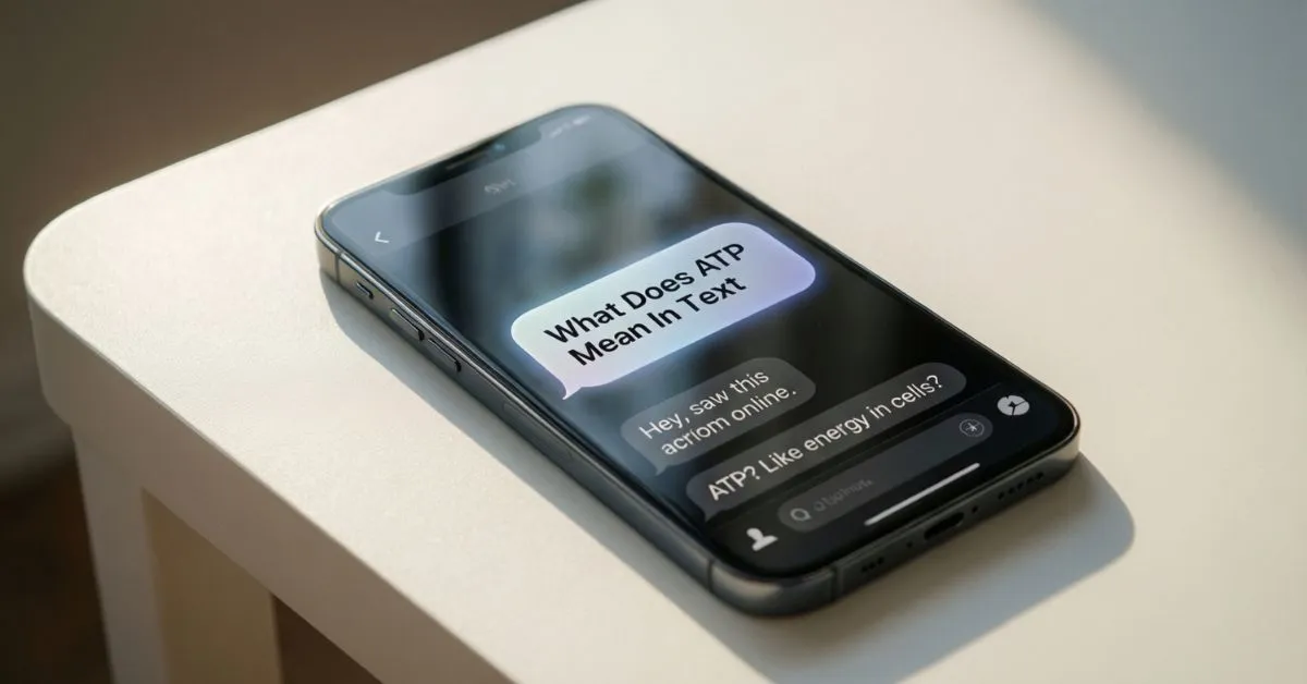 What Does ATP Mean In Text