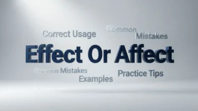 Effect Or Affect