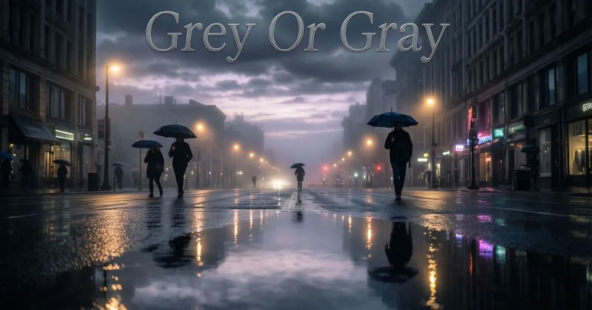 Grey Or Gray