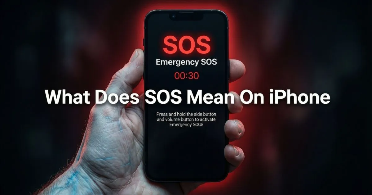 What Does SOS Mean On iPhone