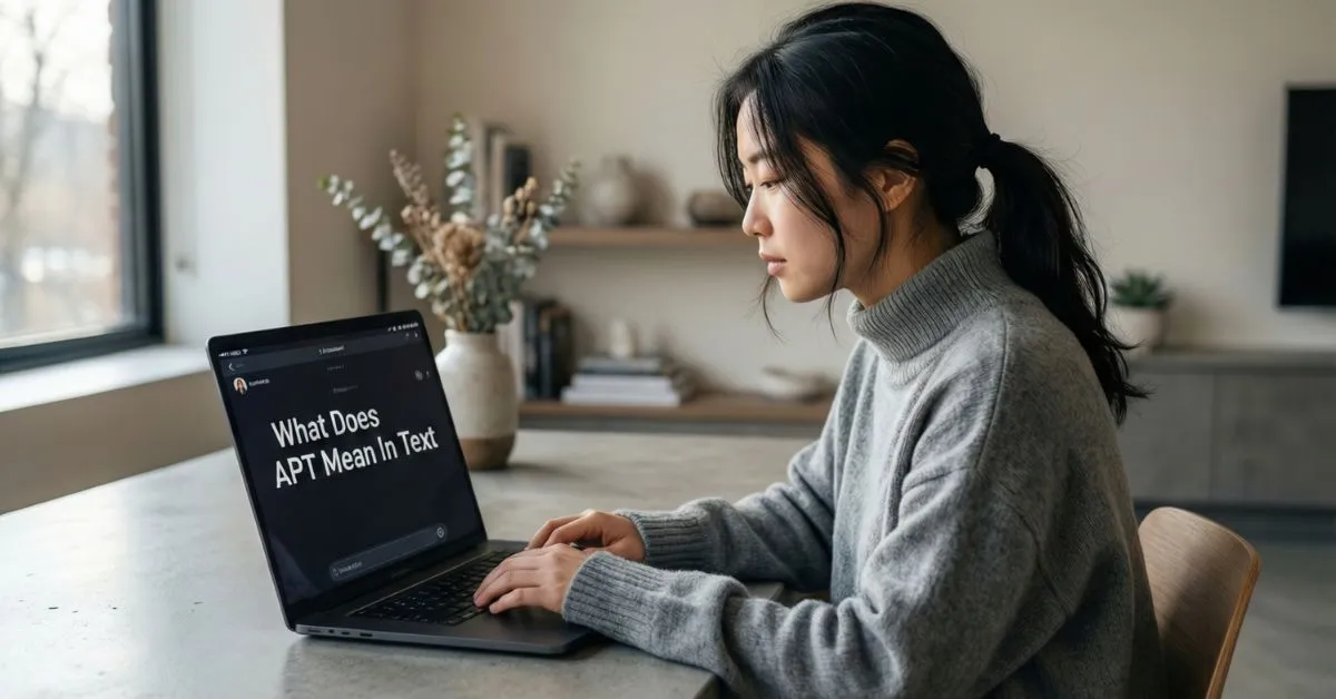 What Does APT Mean In Text