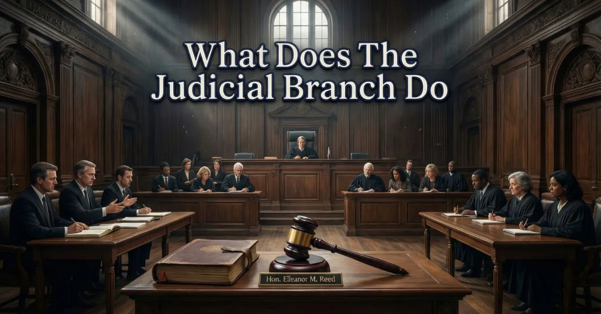 What Does The Judicial Branch Do