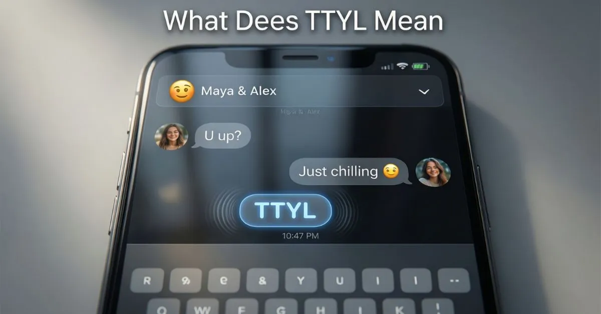 What Does TTYL Mean
